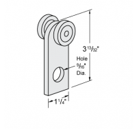 1 Hole 2 Wheel Trolley - Click Image to Close